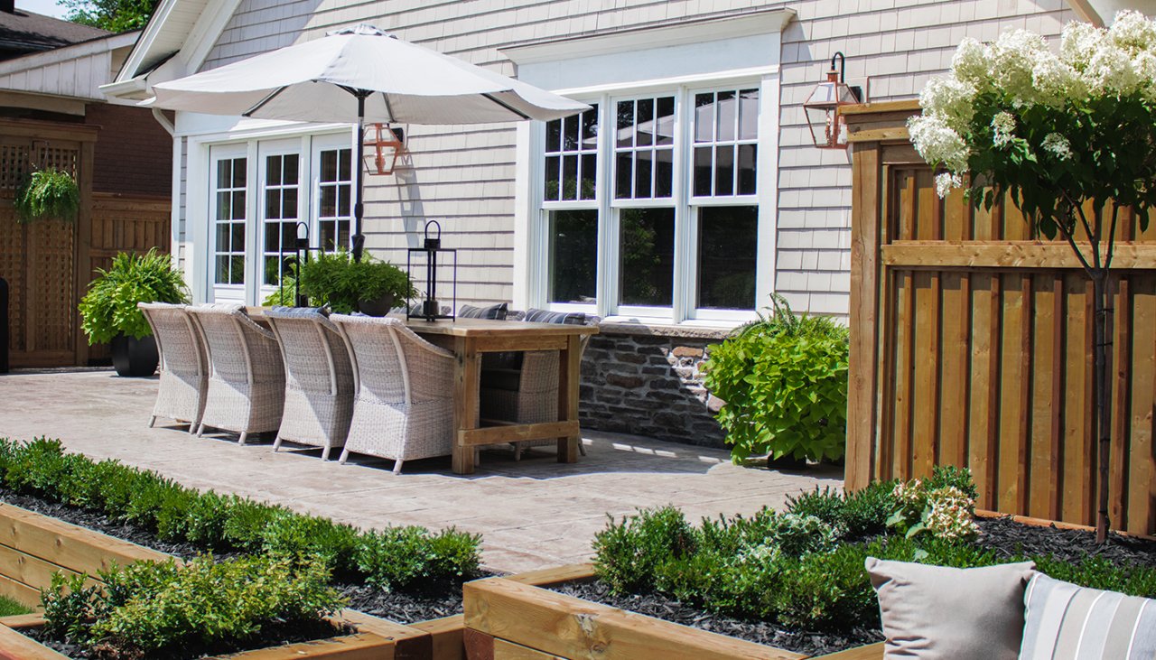 Backyard patio