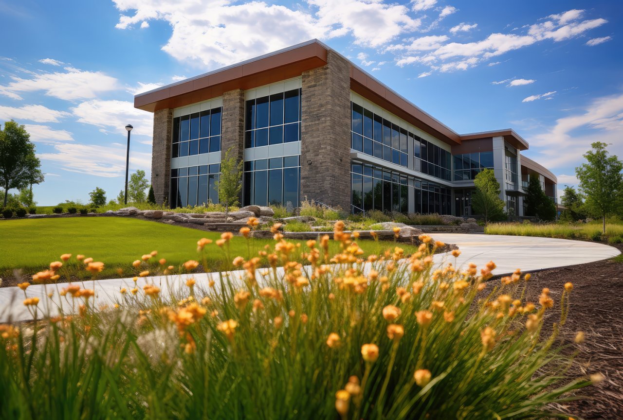 Commercial landscape