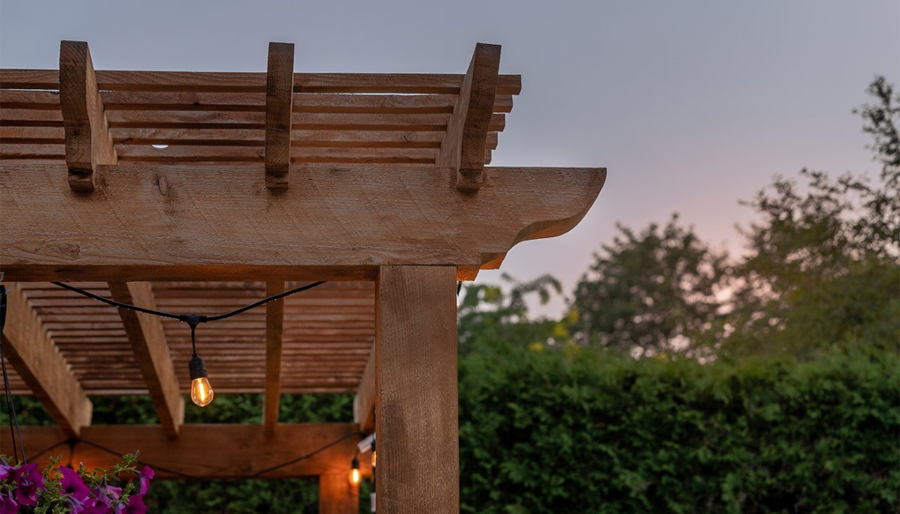 Pergola close-up details