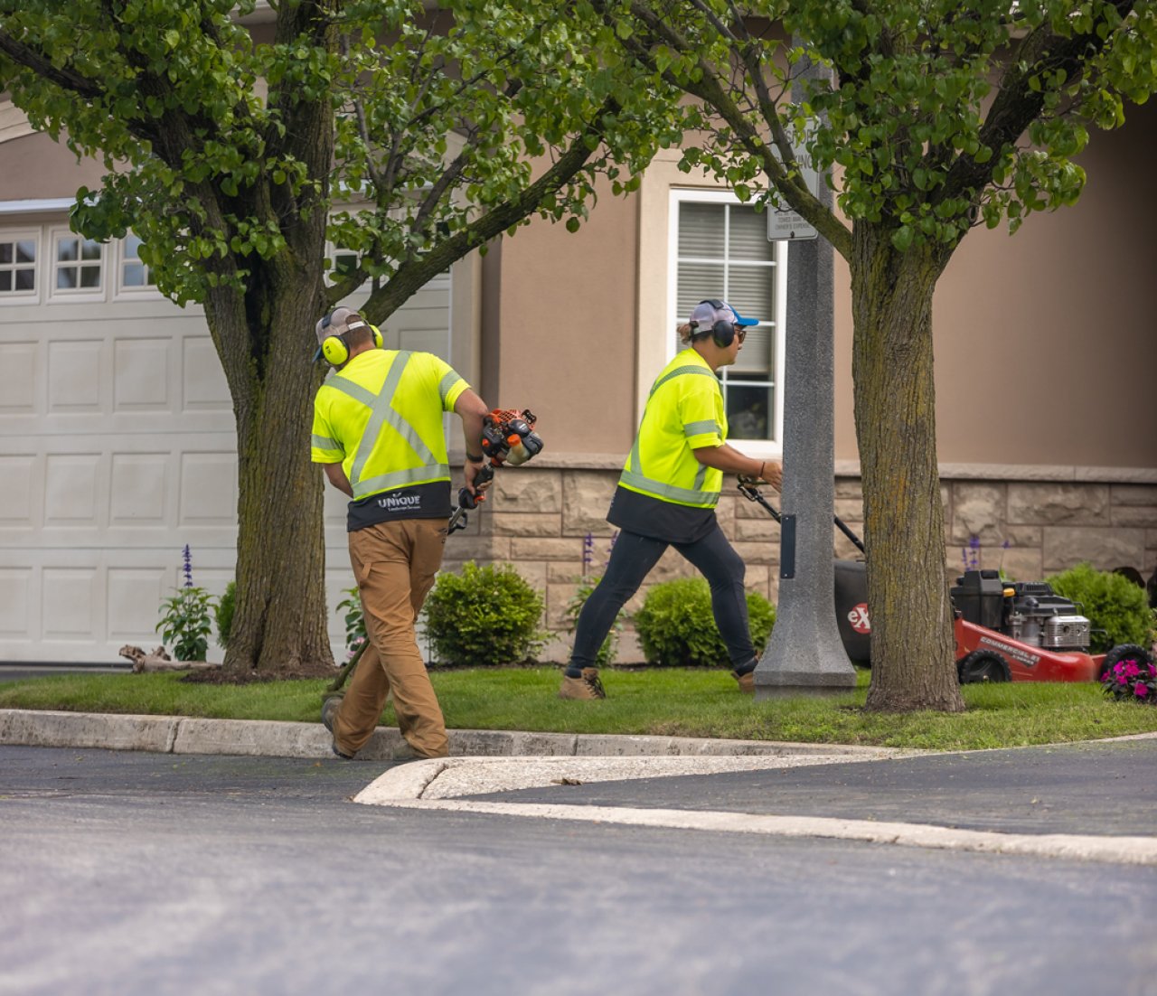 Crew at work