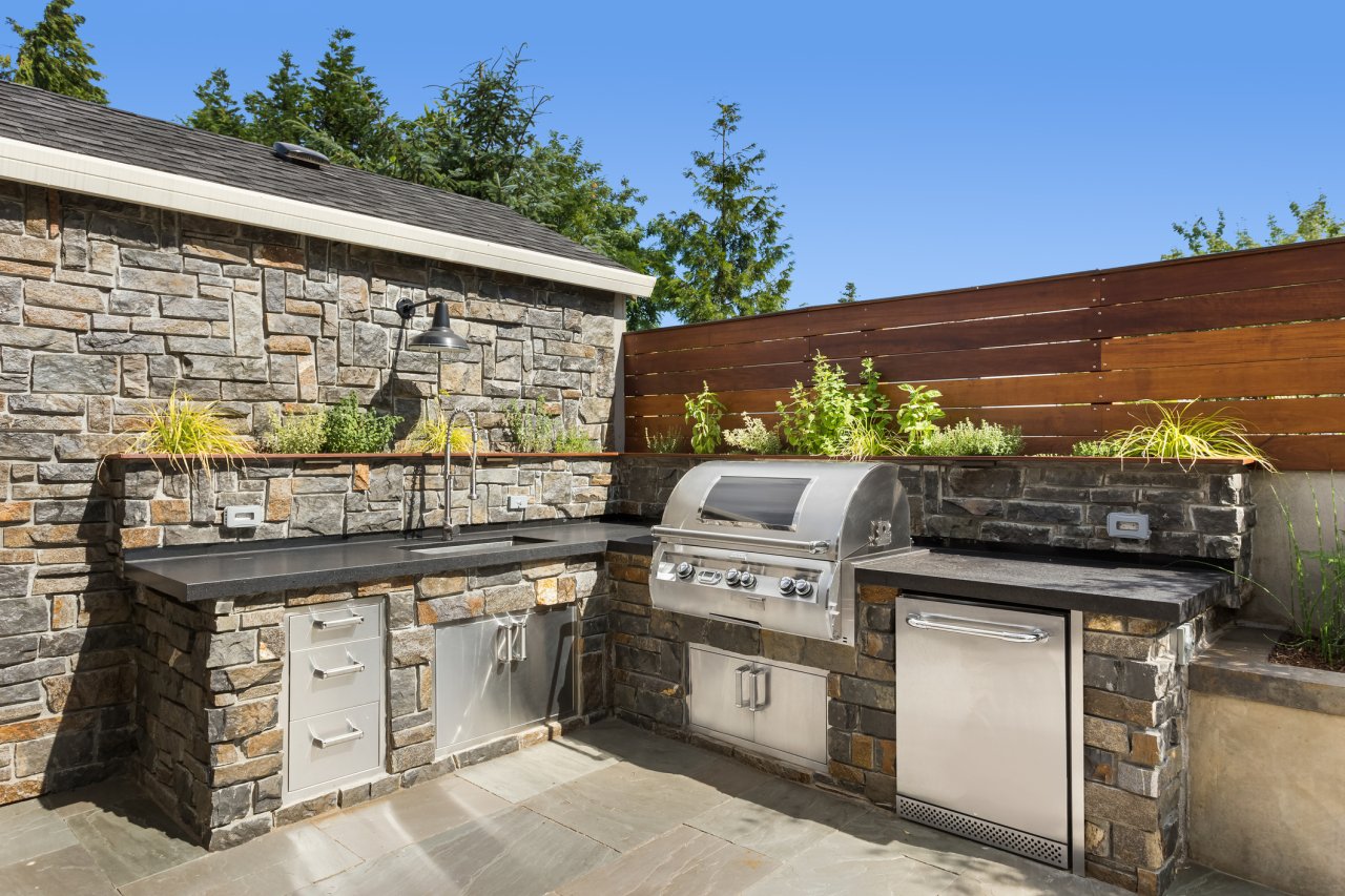 Backyard kitchen