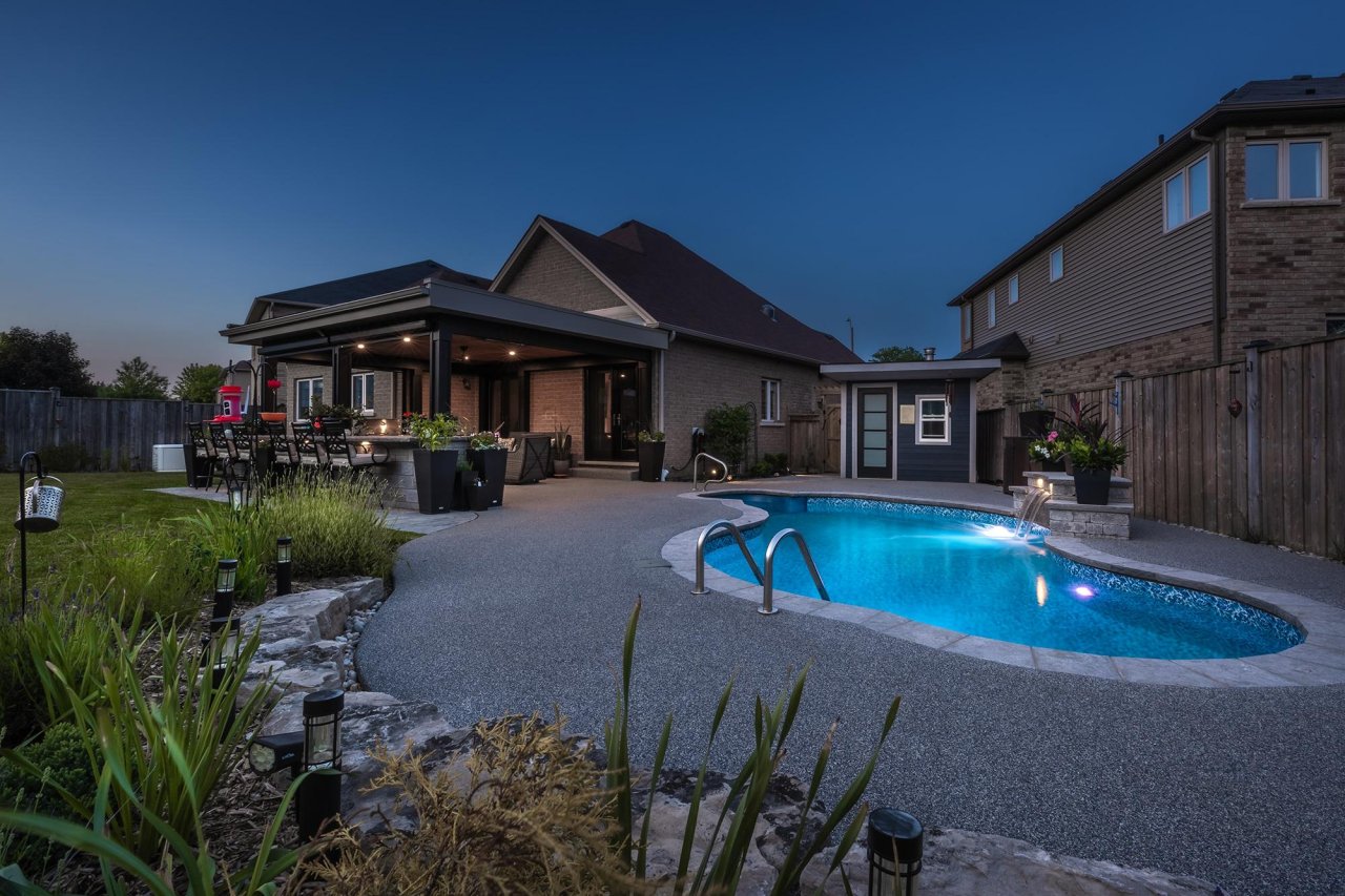 Backyard pool